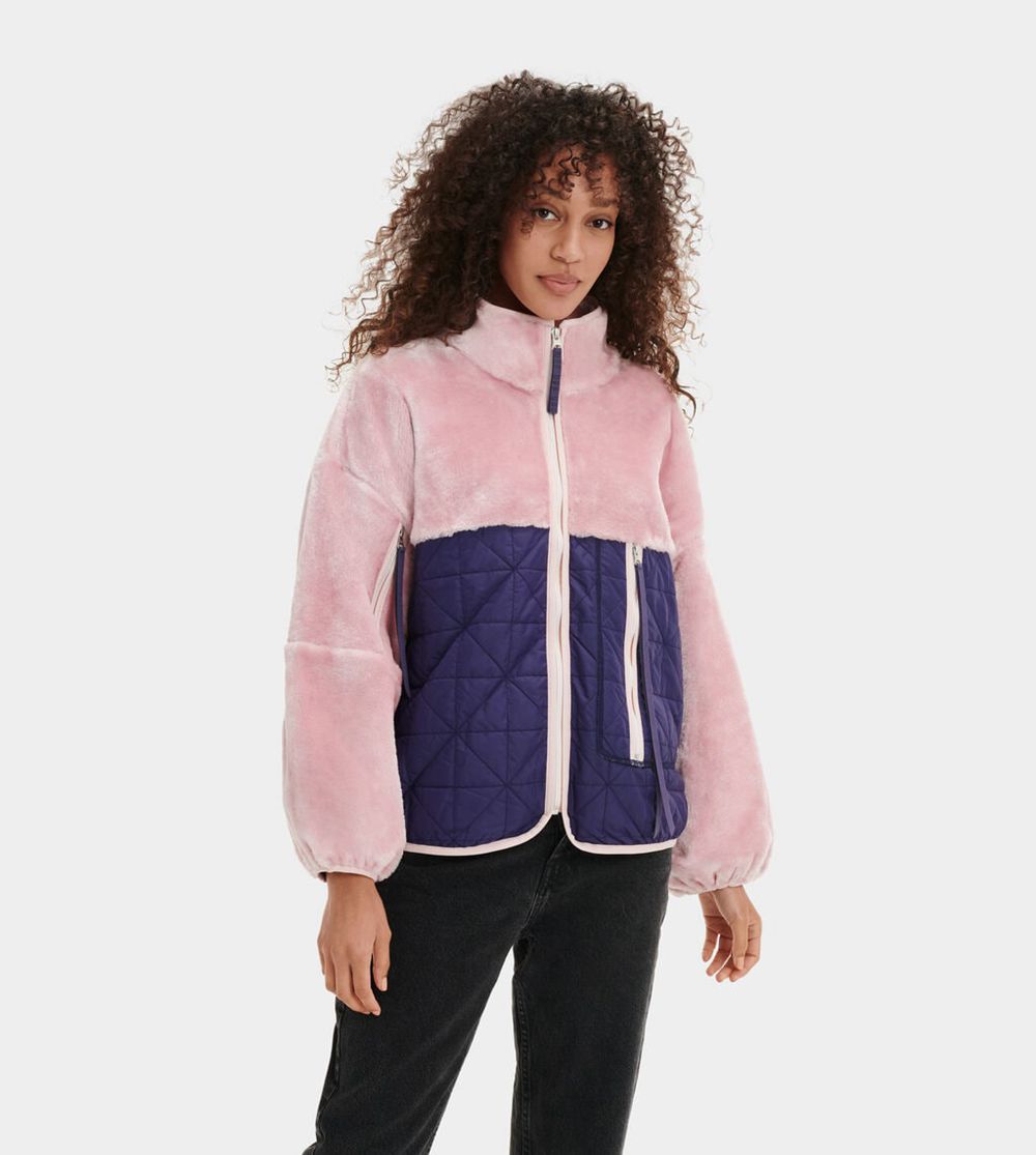 Ugg Marlene Quilted - Womens Jackets - Pink - NZ (4683PBUFZ)